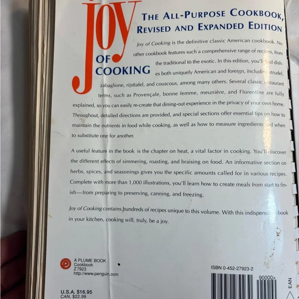 THE ALL PURPOSE COOKBOOK JOY OF COOKING IRMA & AARON ROMBAUER BECKER 1978